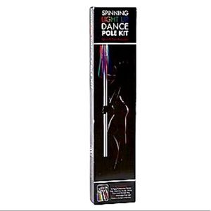 Spinning LED Light-Up Stripper Pole